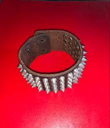Spike Leather Wristband