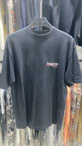 Authentic Balenciaga Wave Black Embroided Tee XXS