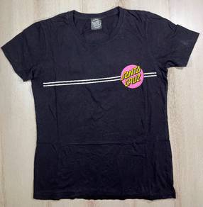 Santa Cruz Skateboard Ladies’ Black Tee #BQ Used