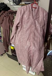 baju raya dusty pink