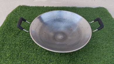 B973 Periuk Keluli 39cm Stainless Steel Wok