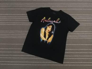 Vintage aaliyah rap tee L