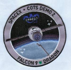SpaceX COTS Demo-2 Falcon 9 Dragon Space Patch