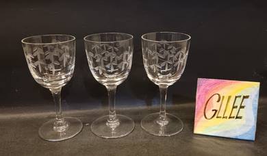 Vintage Noritake Sasaki Crystal Etched Bamboo win