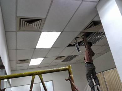 Siling 2x4 l suspended l plaster ceiling install l