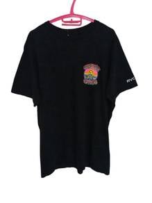 126.RVCA Christian Fletcher Black Graphic T-Shirt