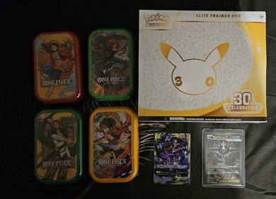 Pokémon etb 30th Anniversary n One Piece bundle 