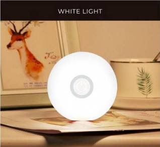 LAMPU WHITE LiGHT BUTTON LED USB RECHARGEABLE LAMP