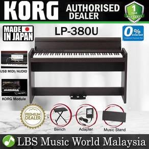 KORG LP-380U 88 Key Digital Piano Rosewood Brown