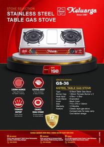 Stainless Steel Table Gas Stove (GS-36)
