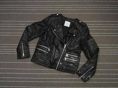 MANGO GUNUINE LEATHER jacket SAIZ M