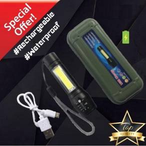 [30.11]USB Rechargeable Torch Light LED Torchlight