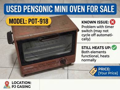 Used Pensonic Oven Toaster