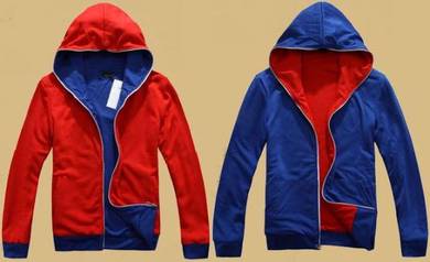 SWAG DUAL SIZE REVERSIBLE RED BLUE HOODiE SWEATER