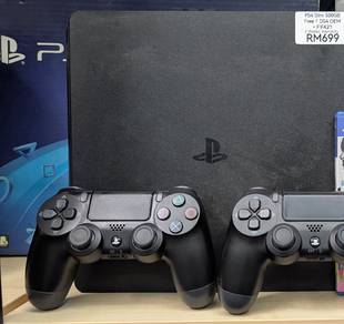 PS4 Slim 500GB 2 Controller, Terima Trade-In