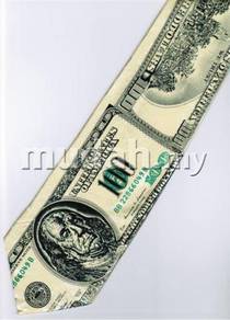 Money USA 100 Dollars Banknote Novelty Neck Tie