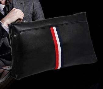 042 NEW Black Big Clutch Bag Long Wallet Beg