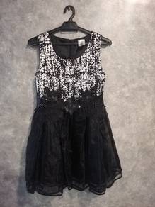 Baby Doll Dress, Gold/Black [Size: S]