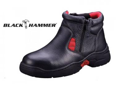 Safe Shoes Black Hammer Women Mid Zip BH3882 Black