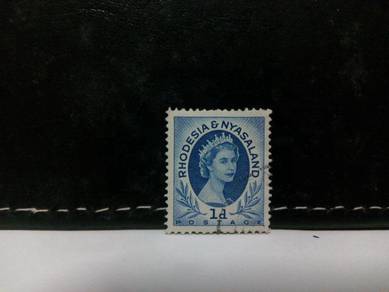 1954 Rhodesia Nyasaland Stamp Queen E II