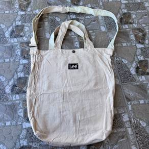 Lee canvas tote sling bag.