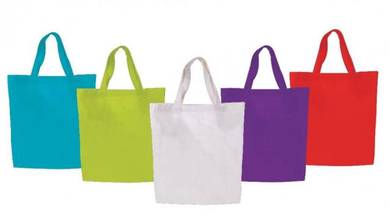 Tote Canvas Beg Pelbagai Warna