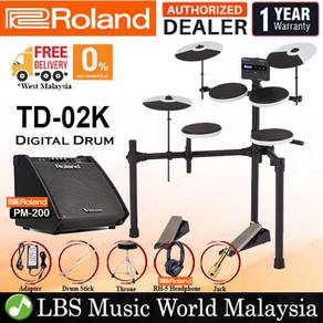Roland TD-02K Digital V-Drums Electronic & PM200