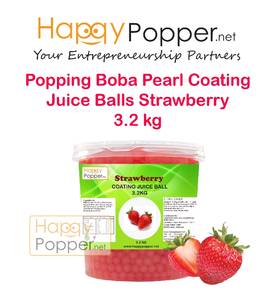 Popping Boba Pearl Coating Juice Balls Strawberry