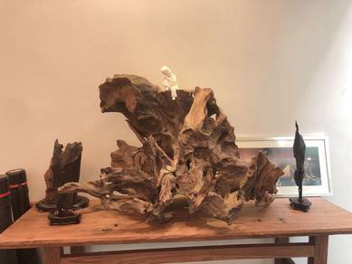 Kind Large Root Wood Carving with– Zen Garden Art