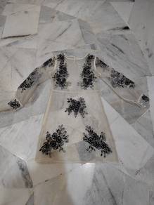 floral embroidery dress 
