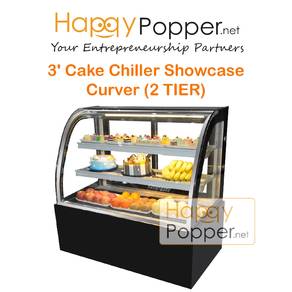 Cake Chiller Showcase Curver 900mm 2 TIER