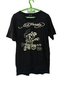 12.Ed Hardy Vintage Graphic T-Shirt Black Skull Mo