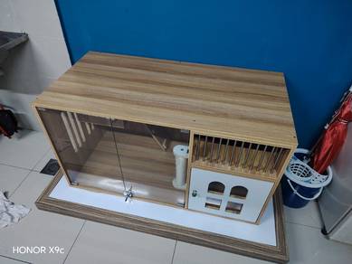 solid wood cat condo