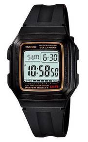Watch - Casio 5 Alarms F201W-9A - ORIGINAL