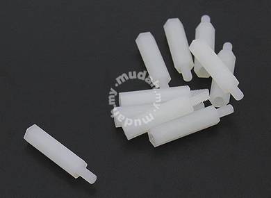 5.6mm x 28mm M3 Nylon Threaded Spacer (10pc)