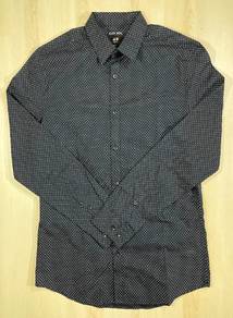 H&M L/Sleeve Dark Blue Shirt #P3 Used