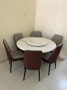 1+6 marble dining set