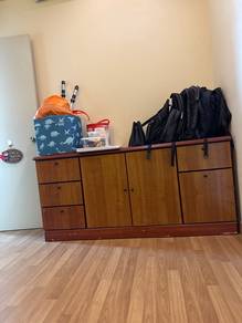 8ft solid wood cabinet