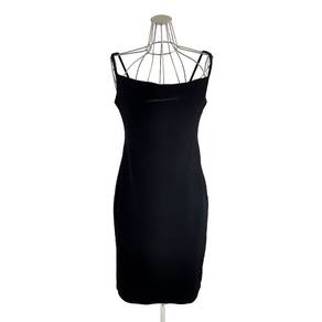 BCBGMAXAZRIA SLIP Velvet Dress in Black