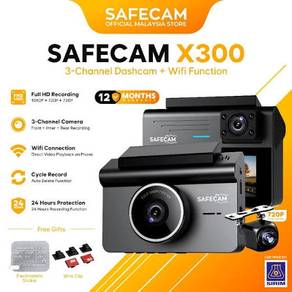 safecam x300 3 channel (FREE PEMASANGAN SEDAN)