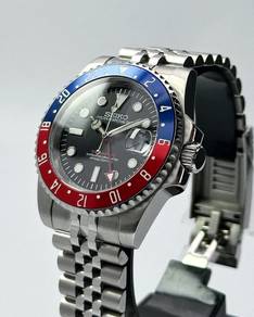 Custom Seiko Mod 40mm Pepsi GMT v2