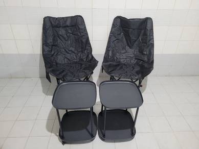 foldable chair & 2 table