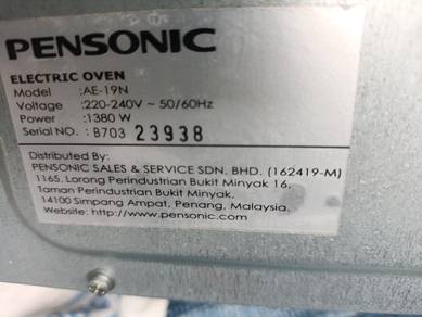 Pensonic Electric Toaster Oven