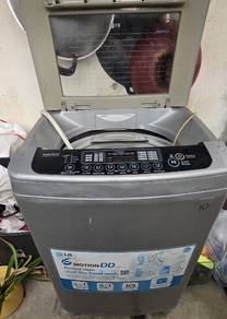 Basuh LG 10kg Inverter Direct Drive - Keadaan Baik