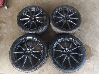Sport rim second 18 Toyota 86GR siap tayar alza