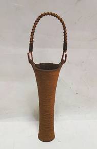 Japanese Cast Iron Bowl Planter Ikebana Vase Flowe