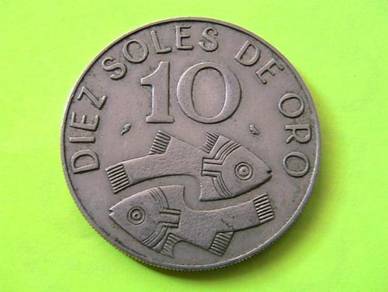 Peru Diez (10) Soles De Oro 1969