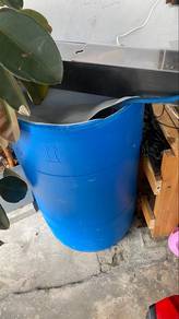 Tong 200L siap benih keli 30-40ekor