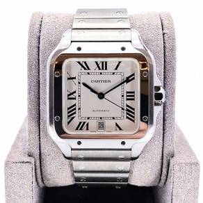 Like New Oct 2019 Cartier Santos De Cartier Large