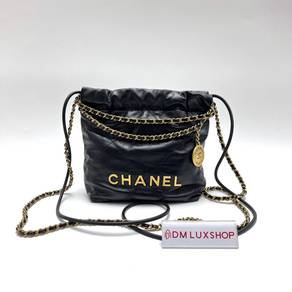 99% New Chanel Mini 22 Bag Black GHW